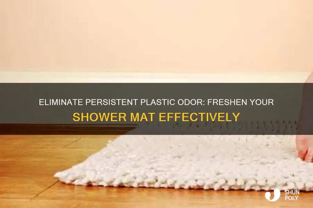 how to remove plastic smell from shower mat