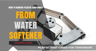 Efficiently Removing Plastic Snap Rings from Your Water Softener: A Guide