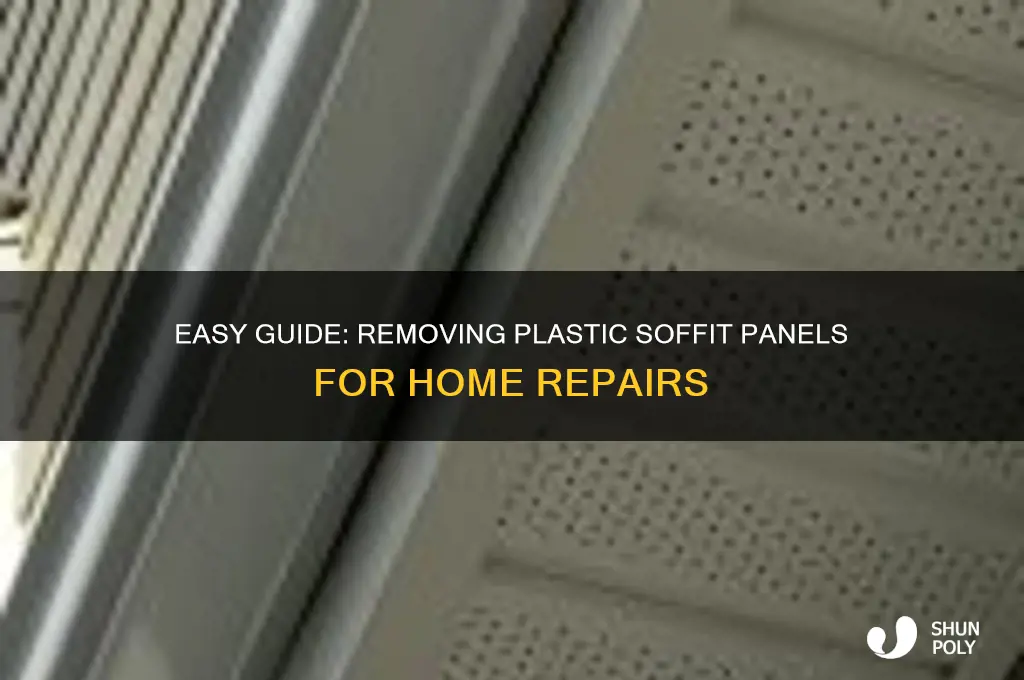 how to remove plastic soffit panels