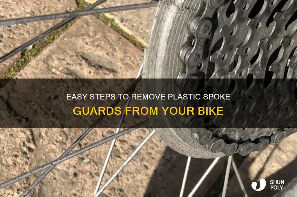 how to remove plastic spoke guard