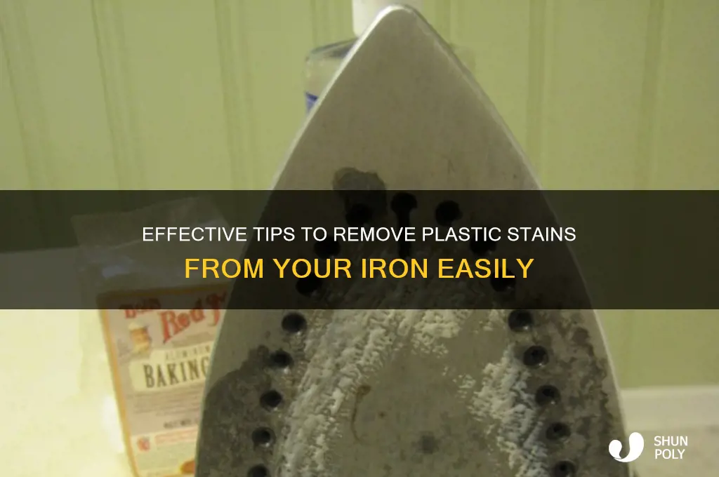 how to remove plastic stain from iron