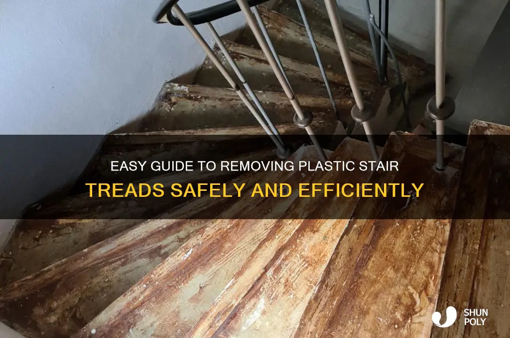 how to remove plastic stair treads