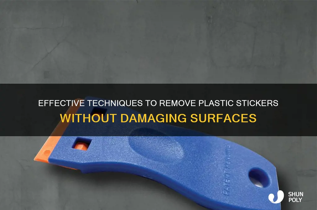 how to remove plastic sticker