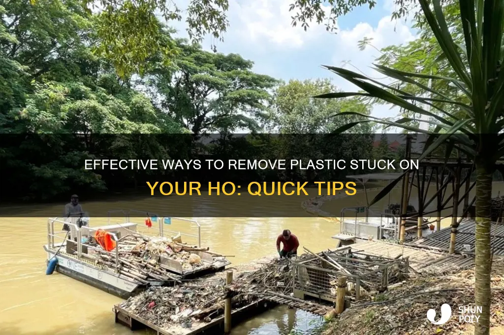 how to remove plastic stuck on ho