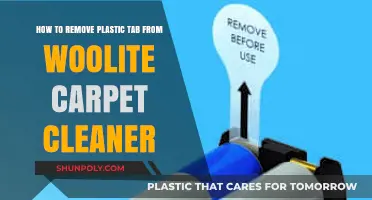 Quick Fix: Removing Plastic Tab from Woolite Carpet Cleaner Easily