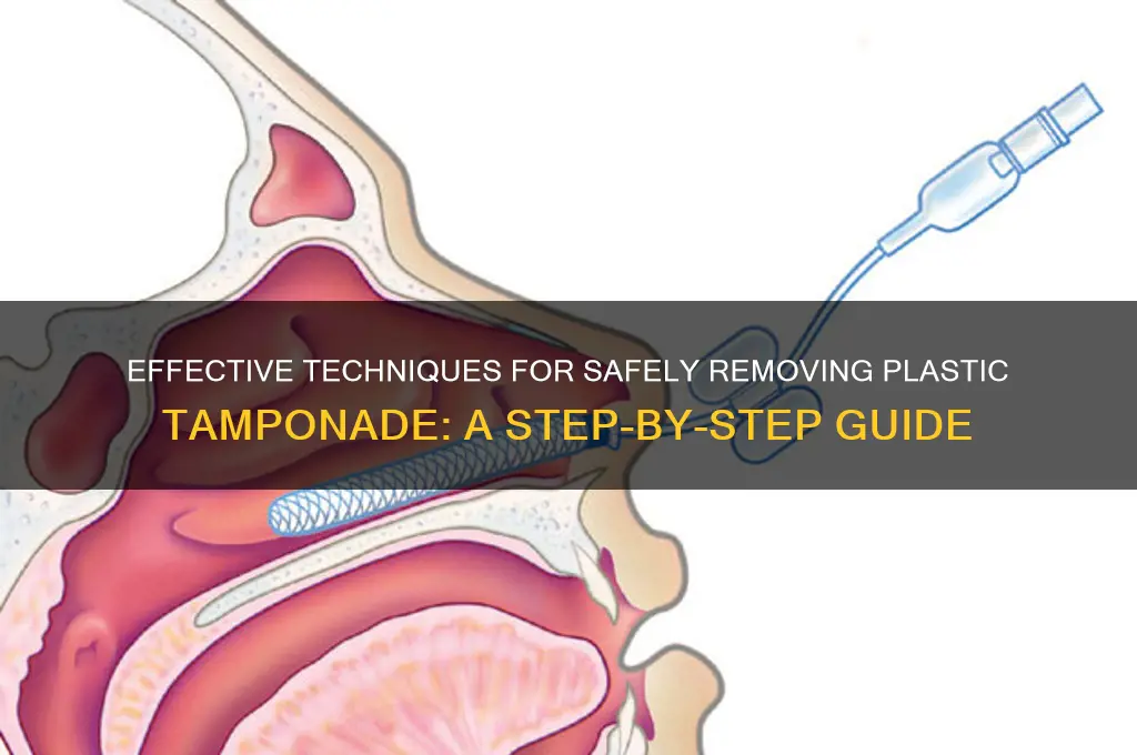 how to remove plastic tamponade
