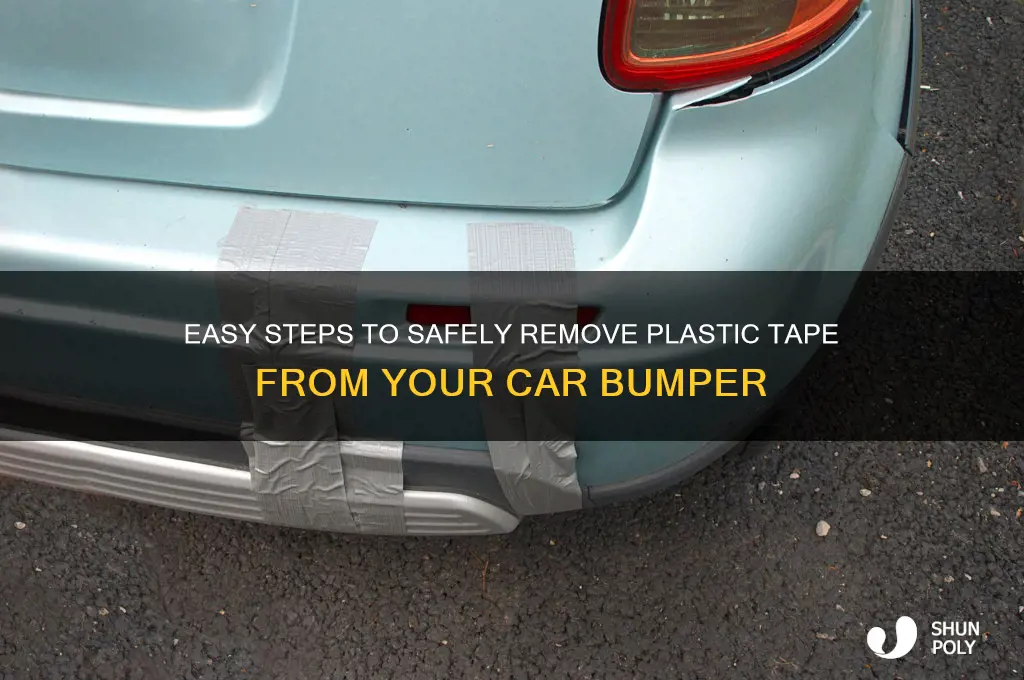 how to remove plastic tape from car bumper