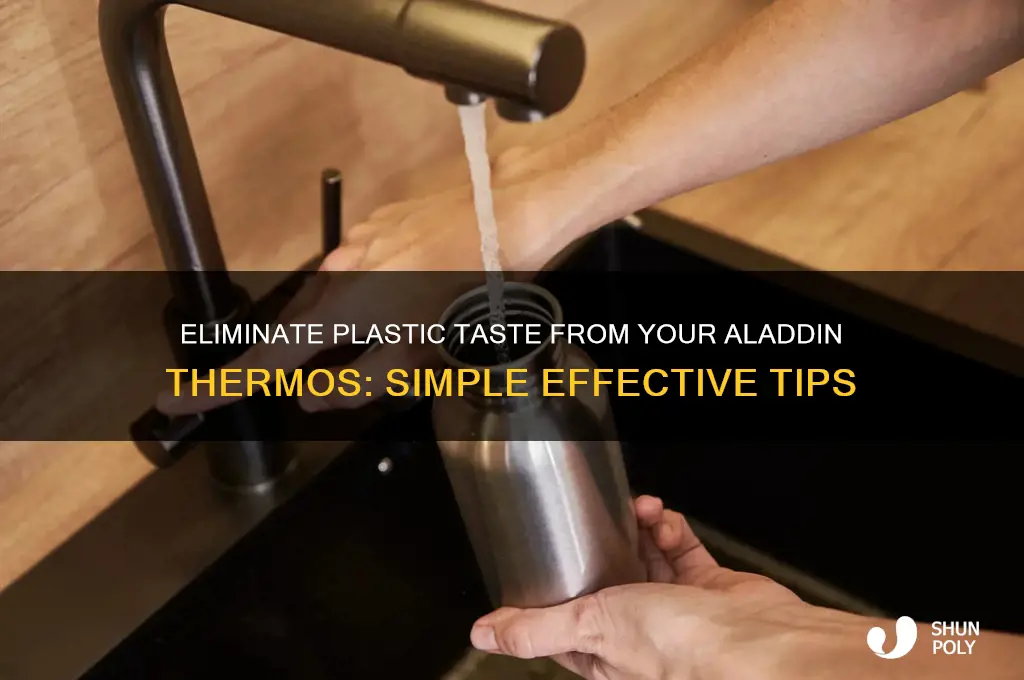 how to remove plastic taste from alladin thermos