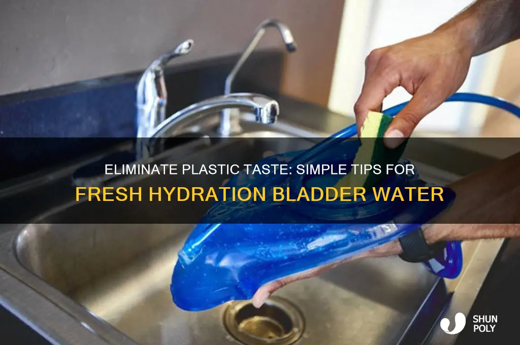 how to remove plastic taste from hydration bladder