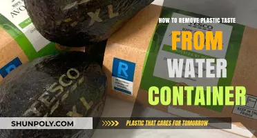 Eliminating Plastic Taste from Your Water Container
