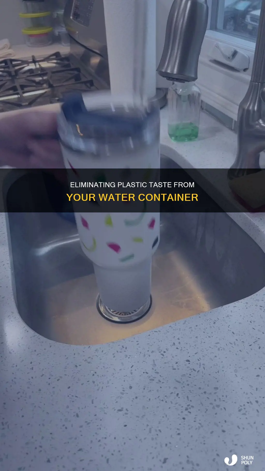 how to remove plastic taste from water container