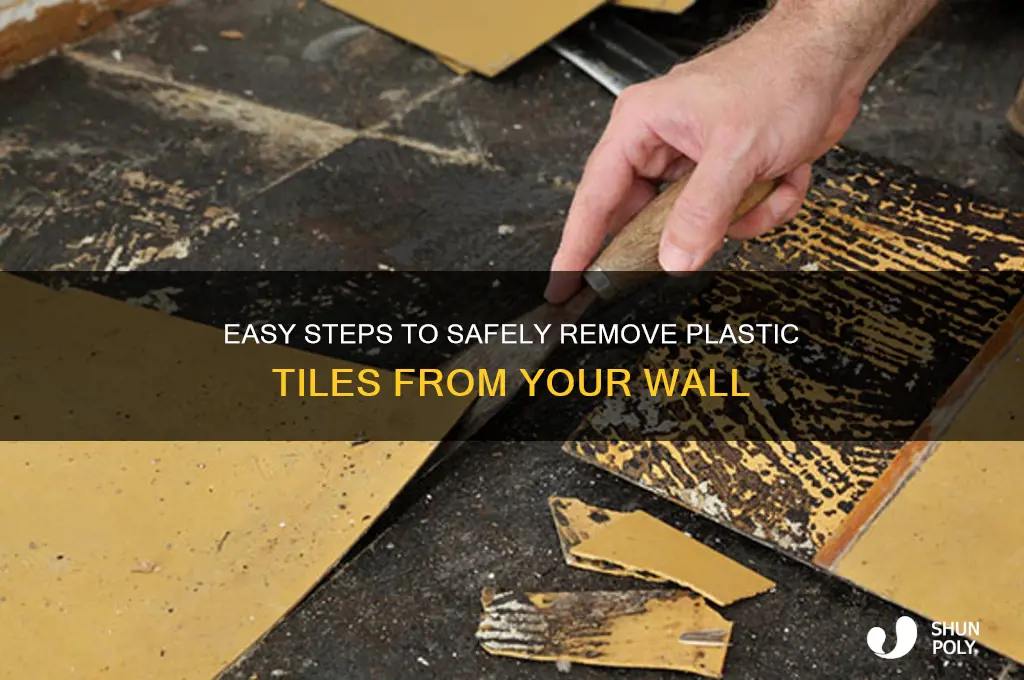 how to remove plastic tiles from wall