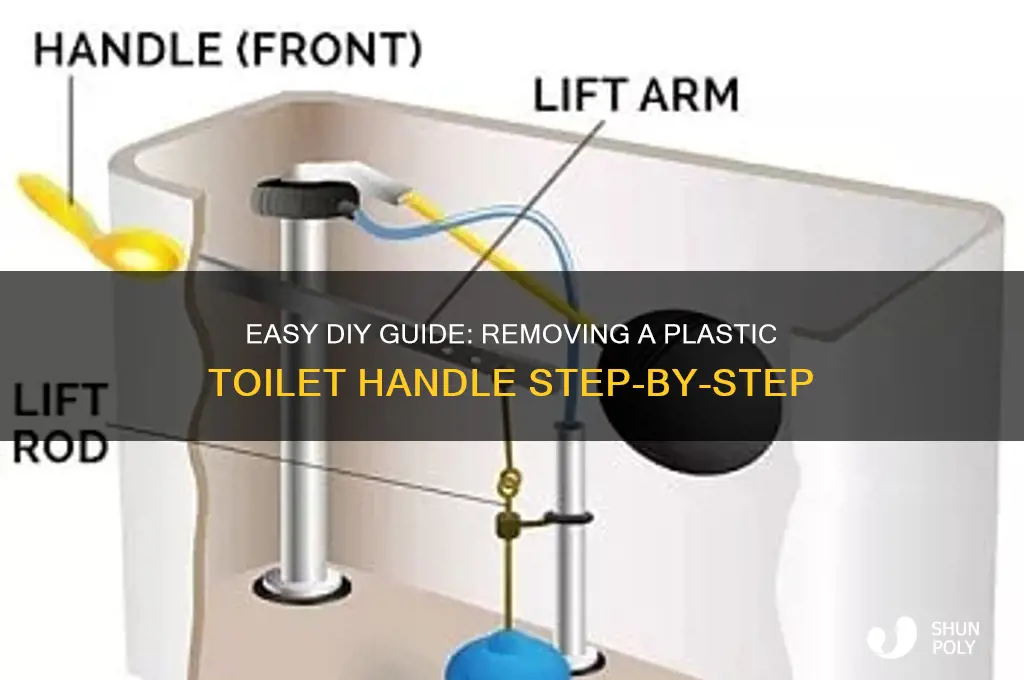 how to remove plastic toilet handle