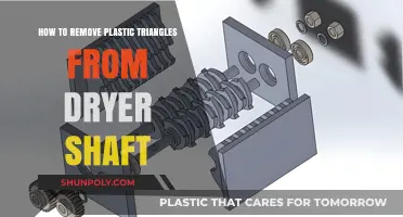 Easy Steps to Safely Remove Plastic Triangles from Your Dryer Shaft