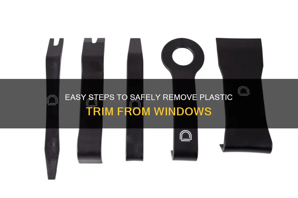 how to remove plastic trim from windows