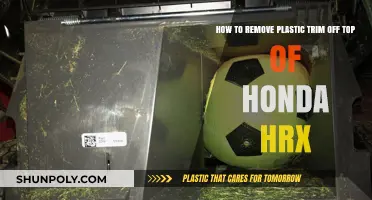 Easy Steps to Remove Plastic Trim on Honda HRX Top
