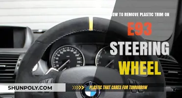 E93 Steering Wheel Plastic Trim Removal Guide: DIY Steps