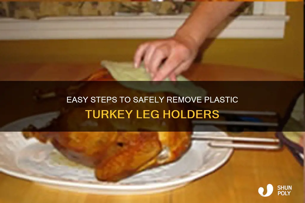 how to remove plastic turkey leg holder