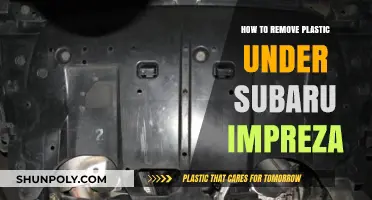 Easy Steps to Remove Plastic Under Your Subaru Impreza