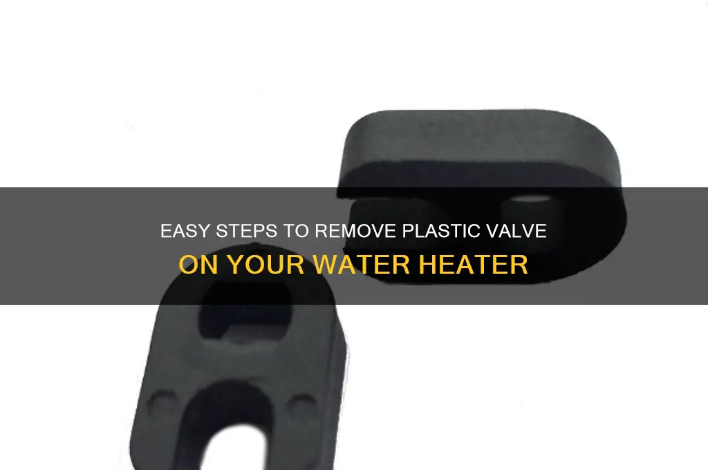 how to remove plastic valve on water heater