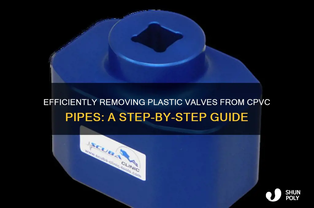 how to remove plastic valves off cpvx