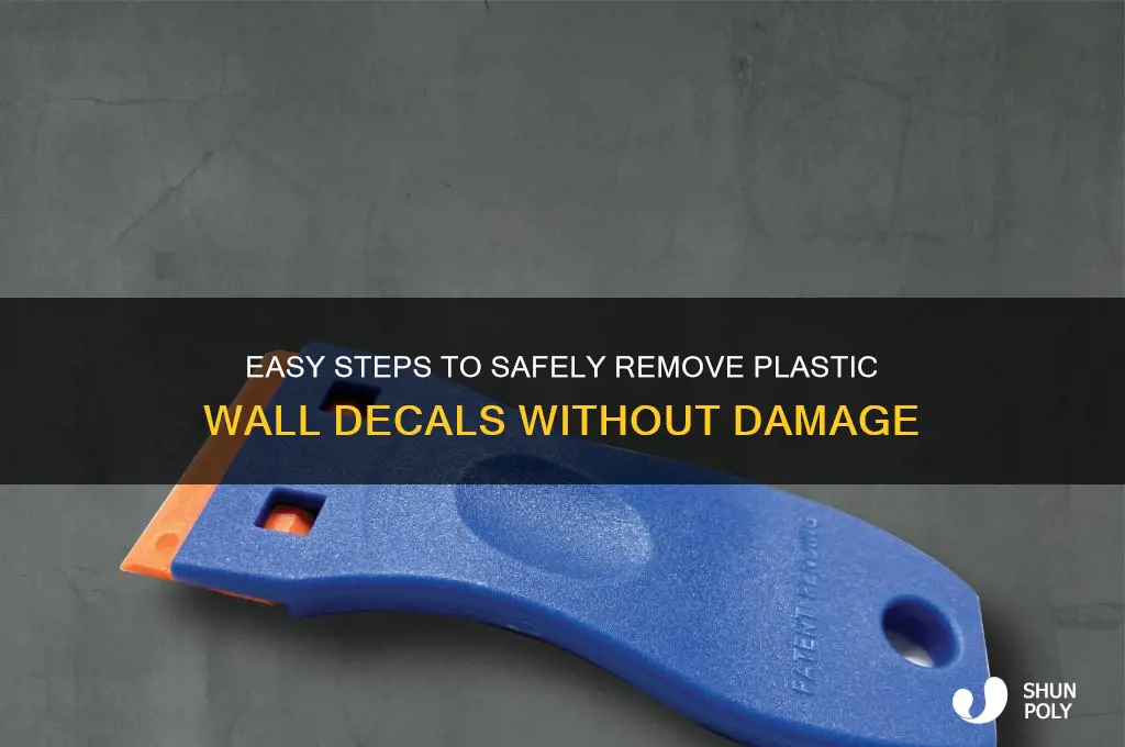 how to remove plastic wall decals
