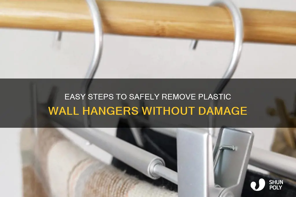 how to remove plastic wall hangers
