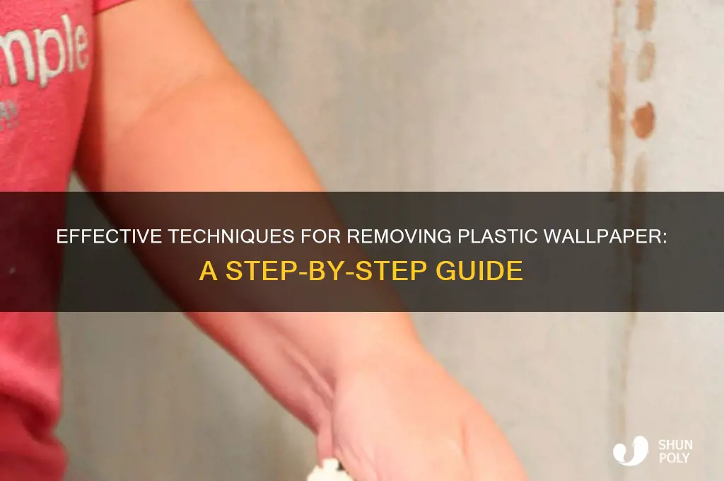 how to remove plastic wall paper