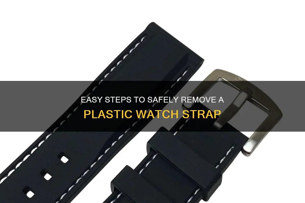 how to remove plastic watch