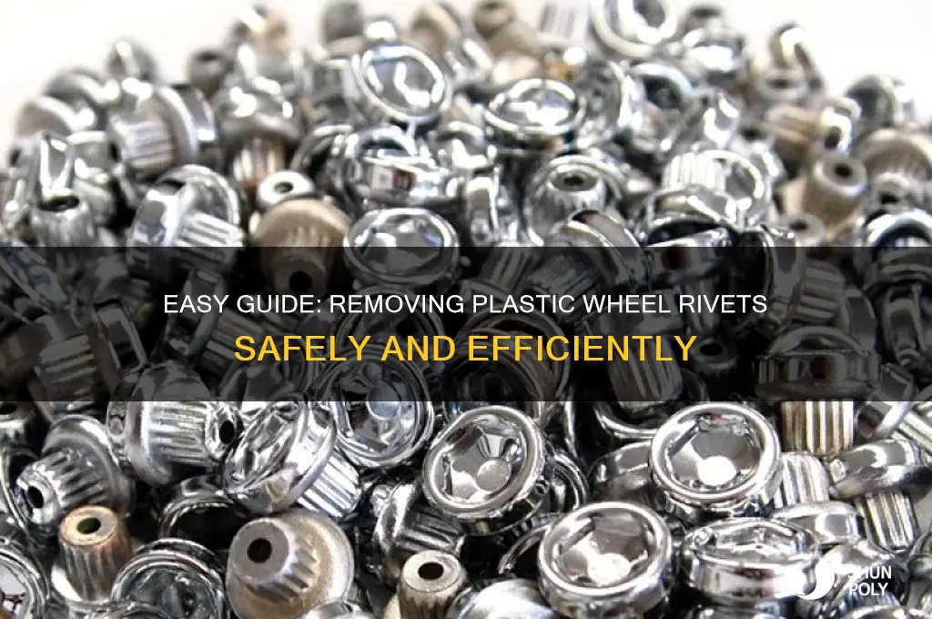 how to remove plastic wheel rivets