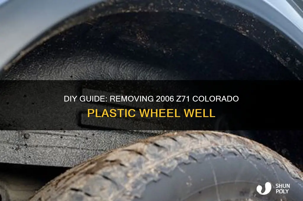 how to remove plastic wheel well for 2006 z71 colorado