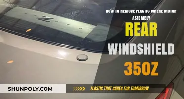 Removing Rear Windshield Motor Assembly Plastic on a Nissan 350Z