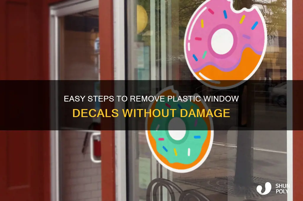 how to remove plastic window decals