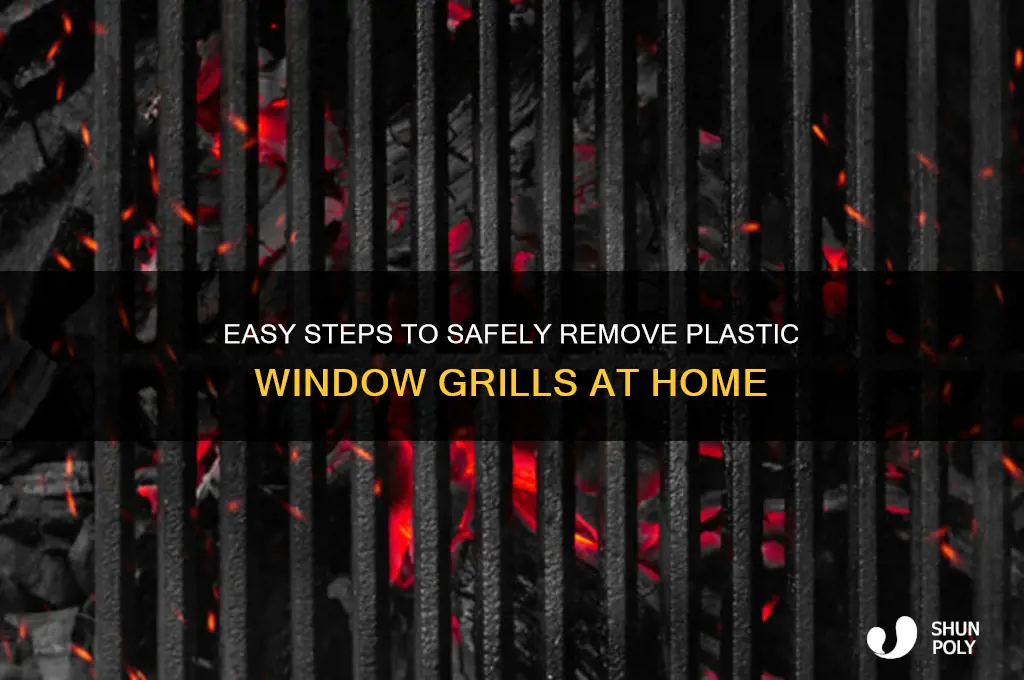how to remove plastic window grills