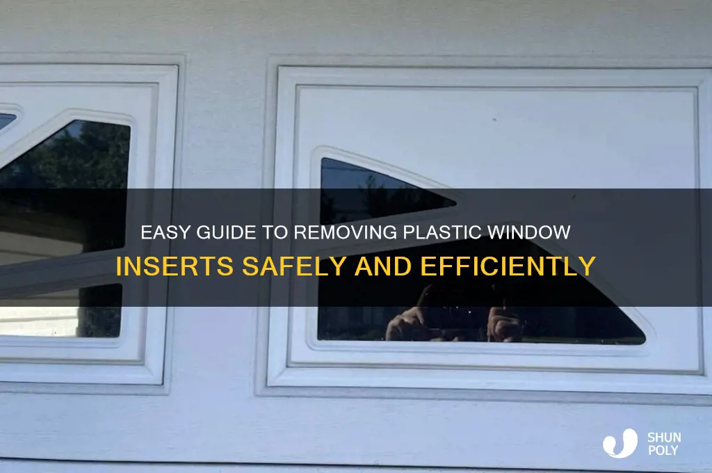 how to remove plastic window inserts