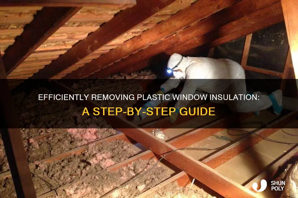 how to remove plastic window insulation