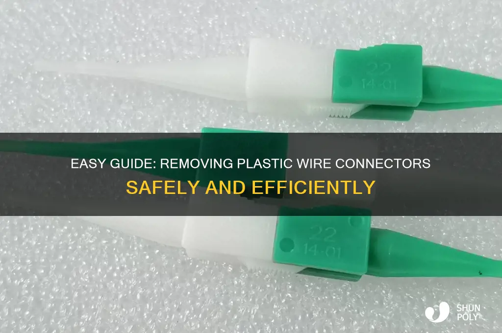 how to remove plastic wire connectors