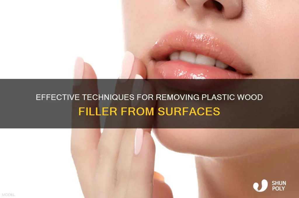 how to remove plastic wood filler