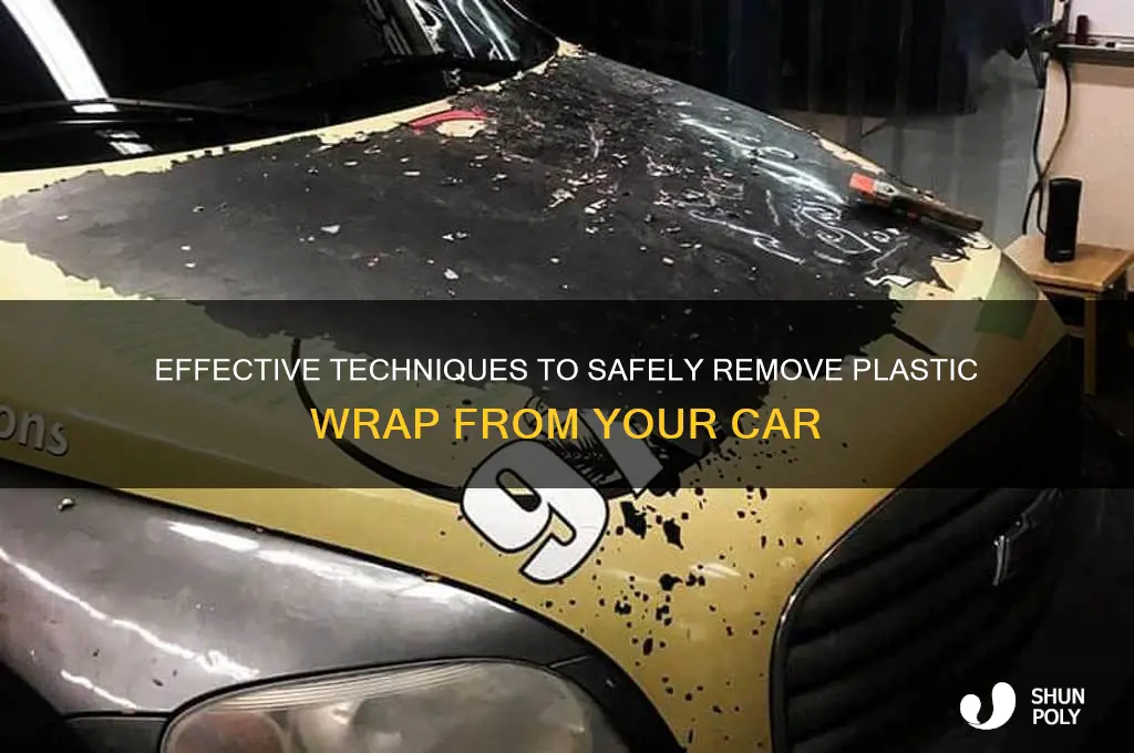how to remove plastic wrap from a car