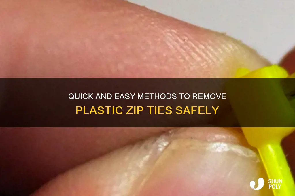 how to remove plastic zip ties