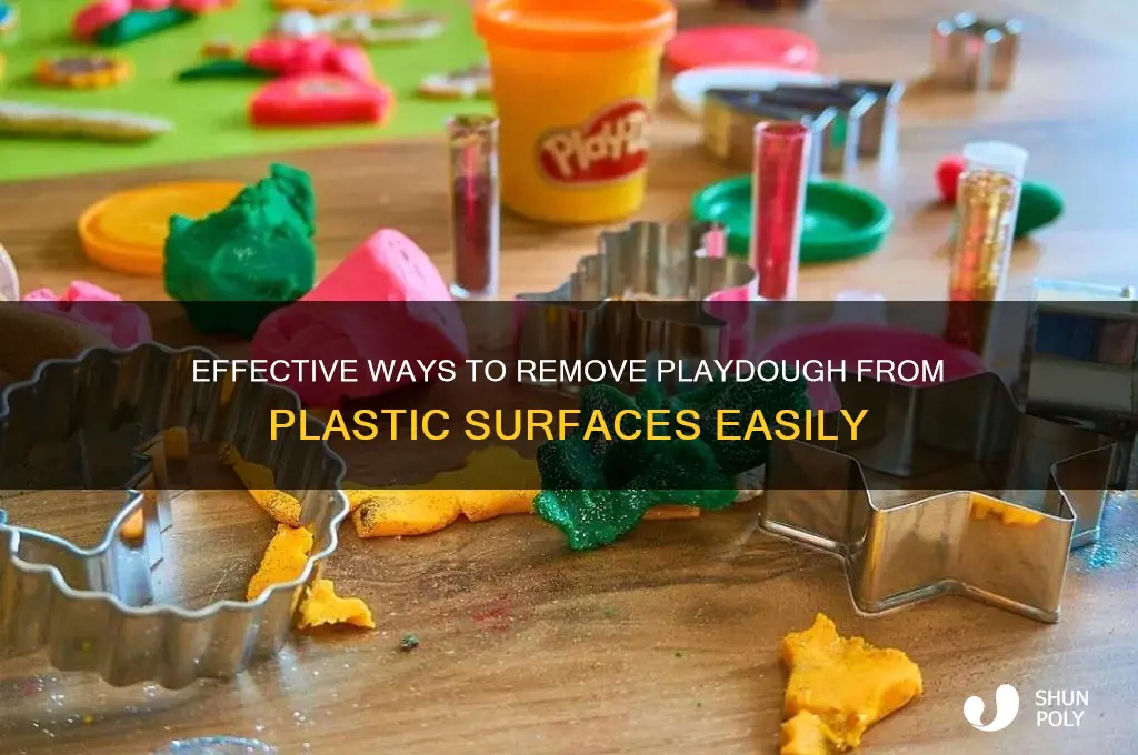 how to remove playdough from plastic