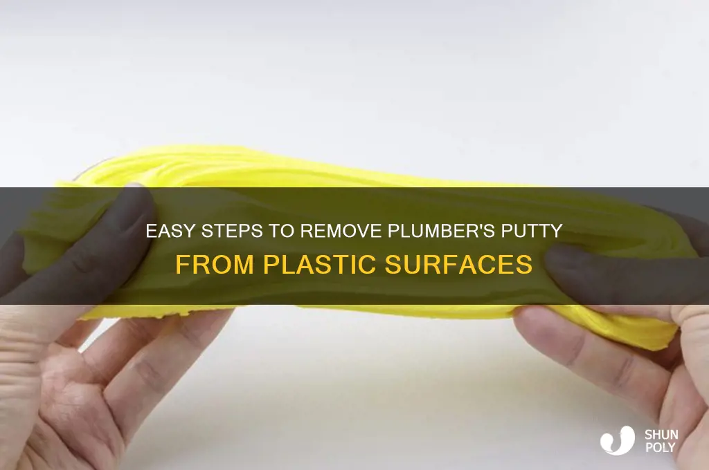 how to remove plumbers putty from plastic
