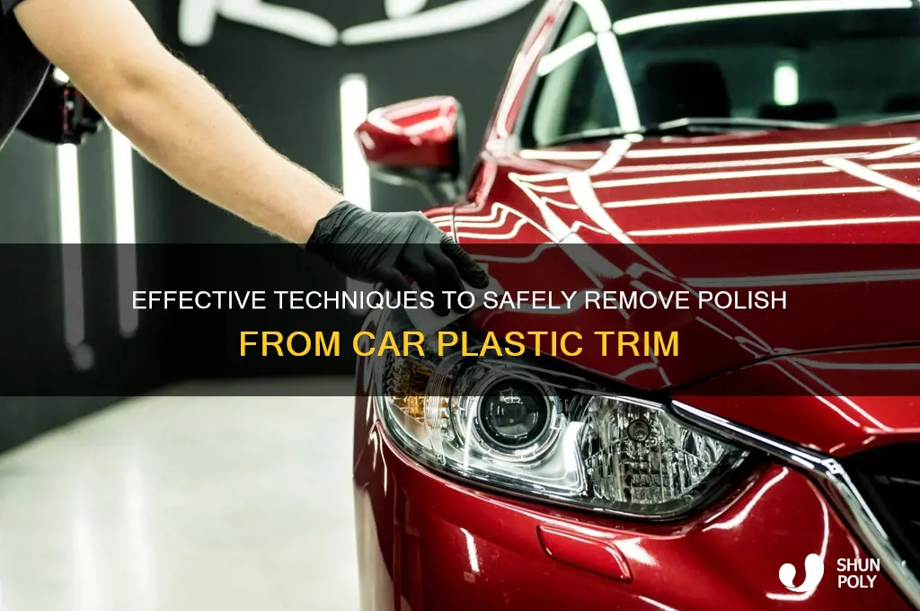 how to remove polish from car plastic trim
