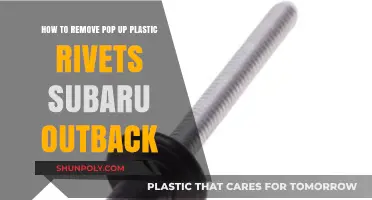 Removing Pop-Up Plastic Rivets in Your Subaru Outback: A DIY Guide