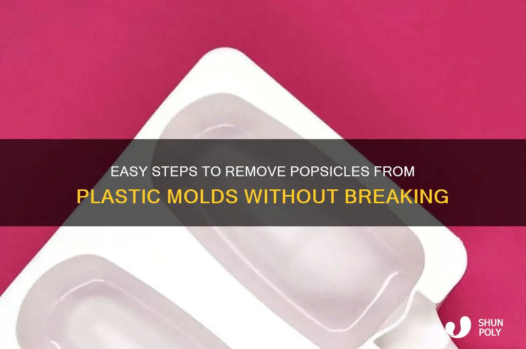 how to remove popsicle from plastic mold