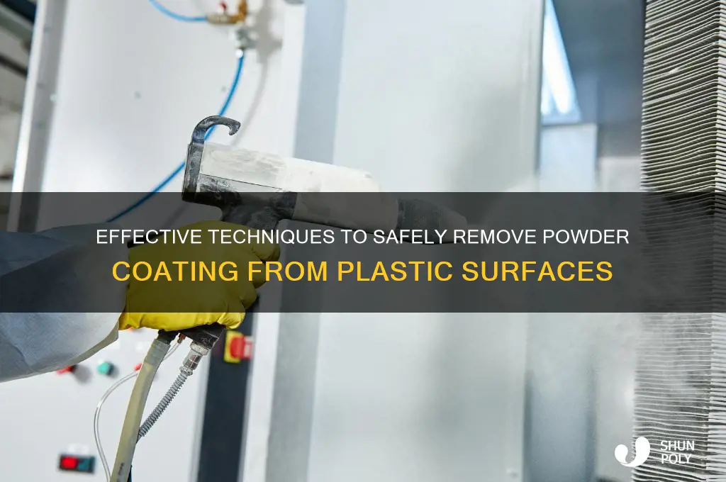 how to remove powder coating from plastic