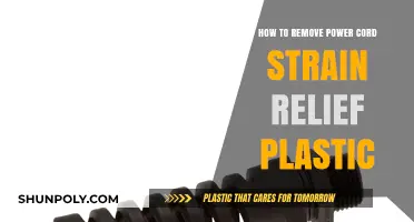 Easy Steps to Remove Power Cord Strain Relief Plastic Safely