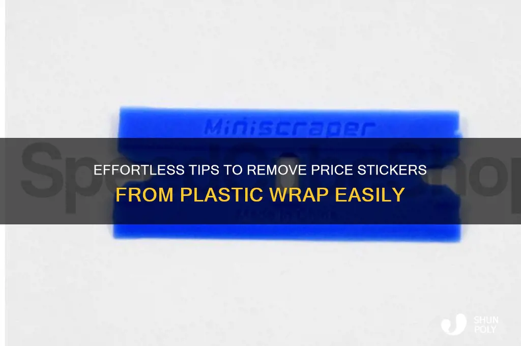 how to remove price stickers from plastic wrap