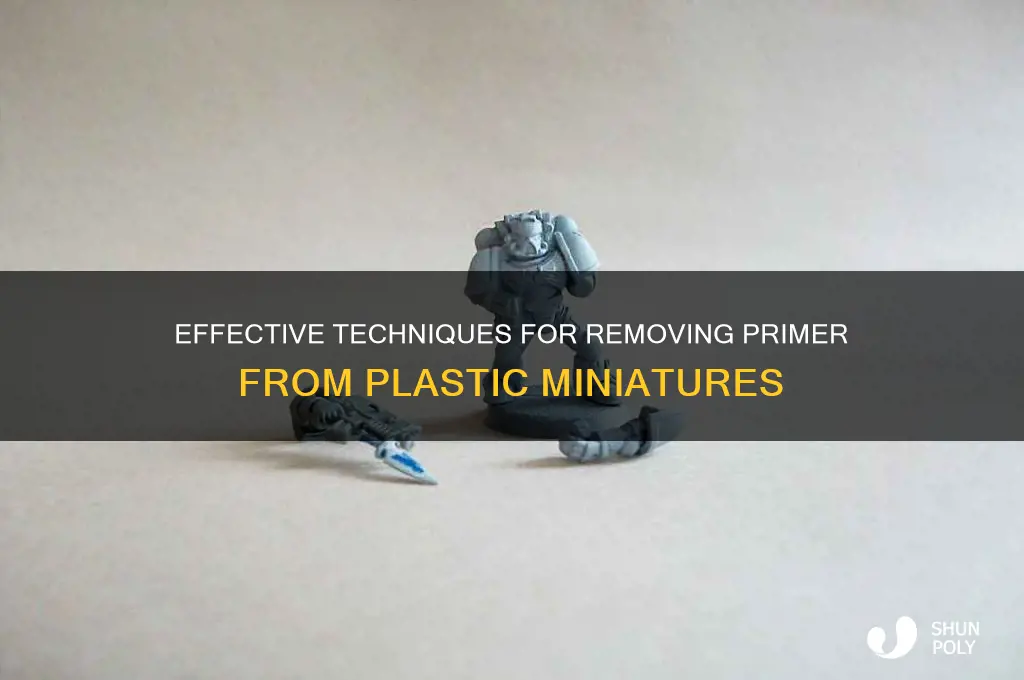how to remove primer from plastic miniatures