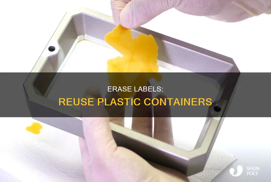 how to remove print from plastic containers